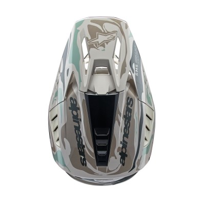Casque Alpinestars S-M5 Mineral Gris Vert Celeste Brillant 