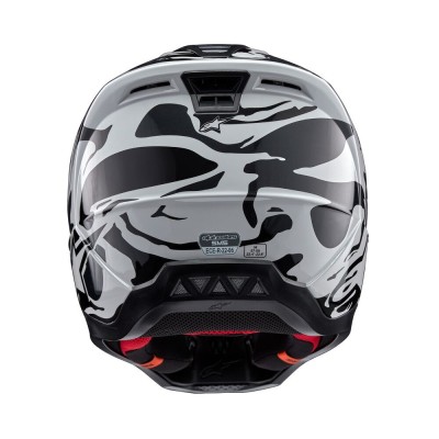 Casque Alpinestars S-M5 Mineral Gris clair Gris Foncé Brillant 