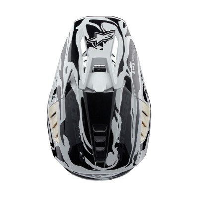 Casque Alpinestars S-M5 Mineral Gris clair Gris Foncé Brillant 