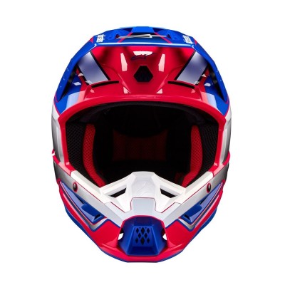 Casque Alpinestars S-M5 Sail Blanc Rose Diva Bleu Enamel Brillant 