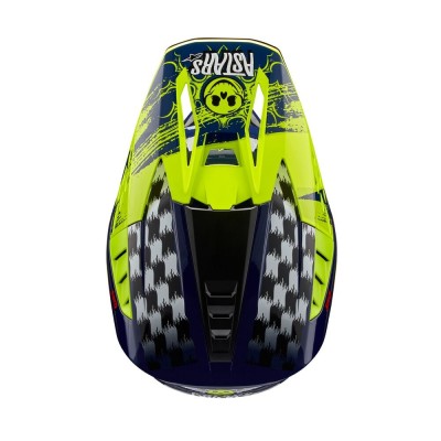 Casque Alpinestars S-M5 Rash Bleu Nuit Jaune Fluo Brillant 