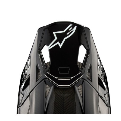 Visière Alpinestars S-M10 Solid Noir Brillant Carbone 