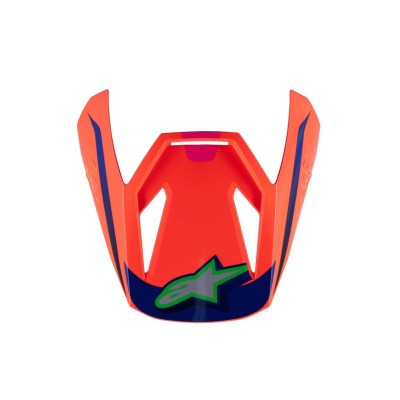 Visière Alpinestars S-M3 Deegan Orange Fluo Violet Rose Fluo Brillant 