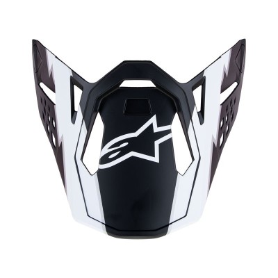 Visière Alpinestars S-M10 Ampress Noir Blanc Matt  
