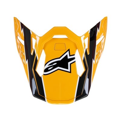 Visière Alpinestars S-M10 Ampress Noir Jaune Brillant 