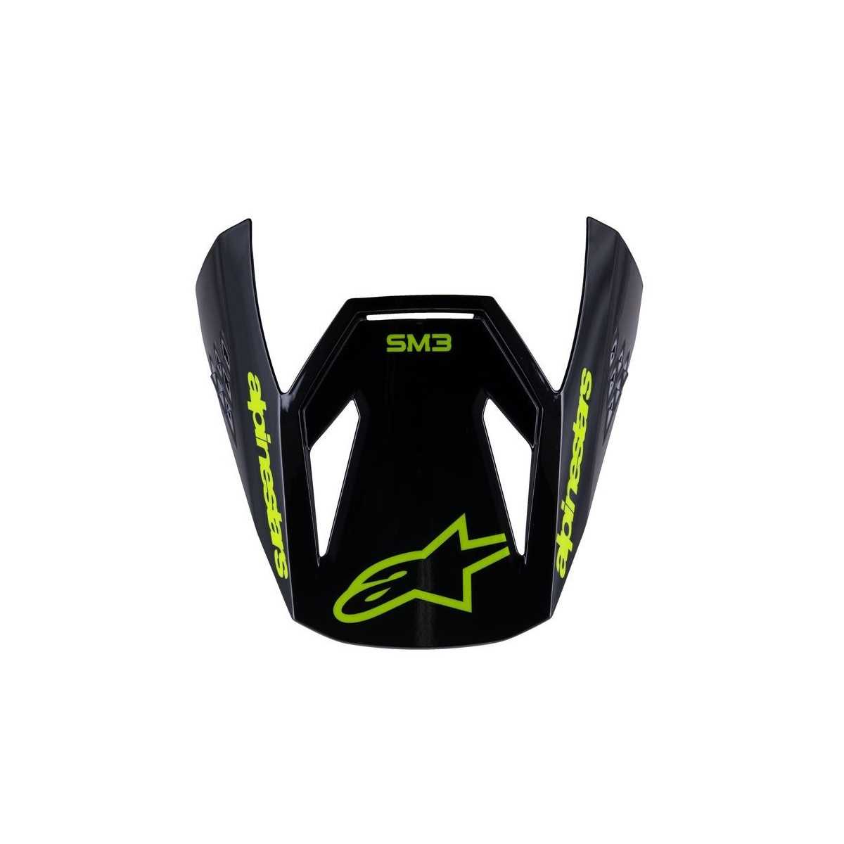 Visière Alpinestars S-M3 Radium Noir Jaune Fluo Matt 