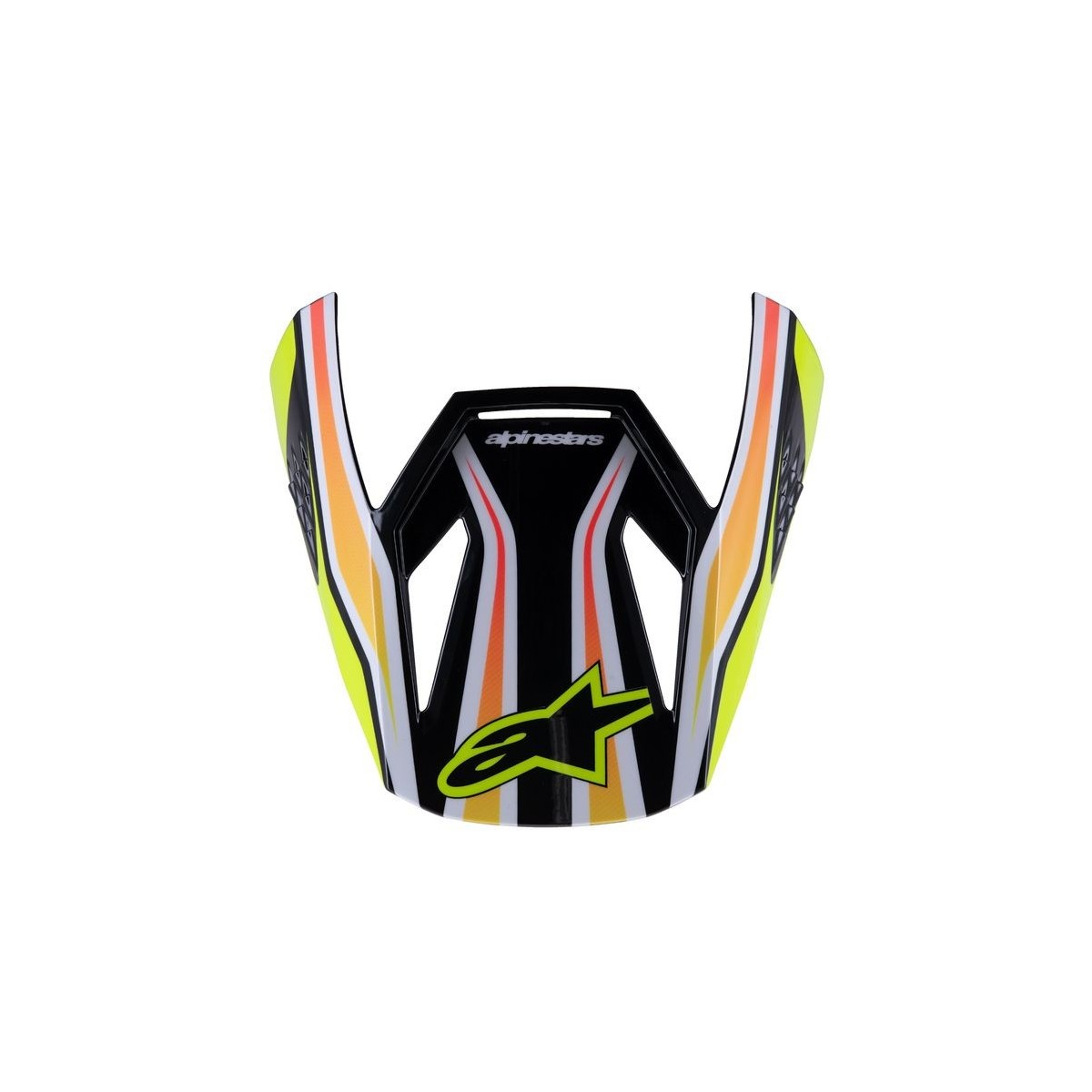 Visière Alpinestars S-M3 Wurx Noir Jaune Fluo Blue Rouge Brillant 