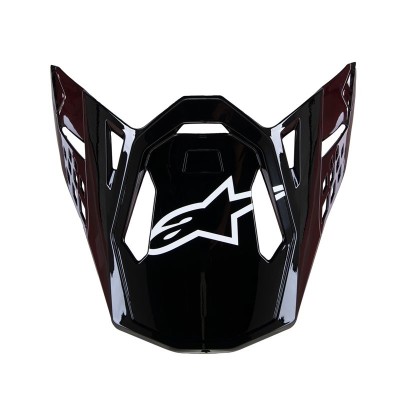 Visière Alpinestars S-M10 Flood Noir Gris Foncé Matt & Brillant 