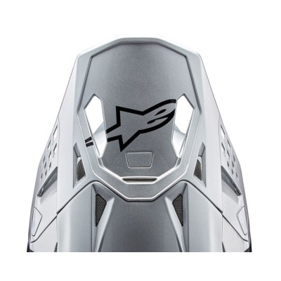 Visière Alpinestars S-M10 Flood Argent Noir Orange Fluo Matt & Brillant 