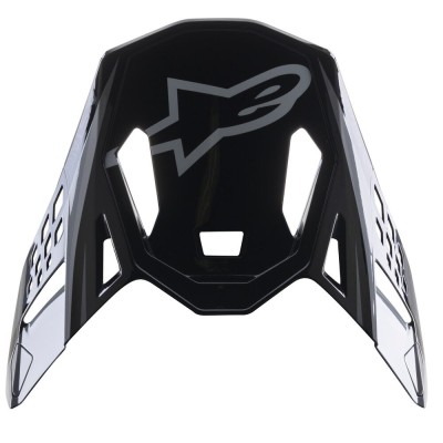 Visiere Alpinestars S-M10 Meta 2 Noir Gris Brillant  