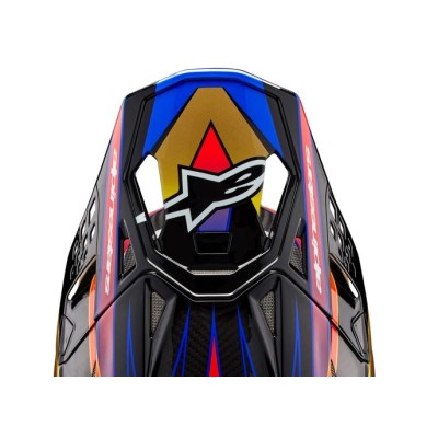 Visière Alpinestars S-M10 Era Or Jaune Rouge Brillant 