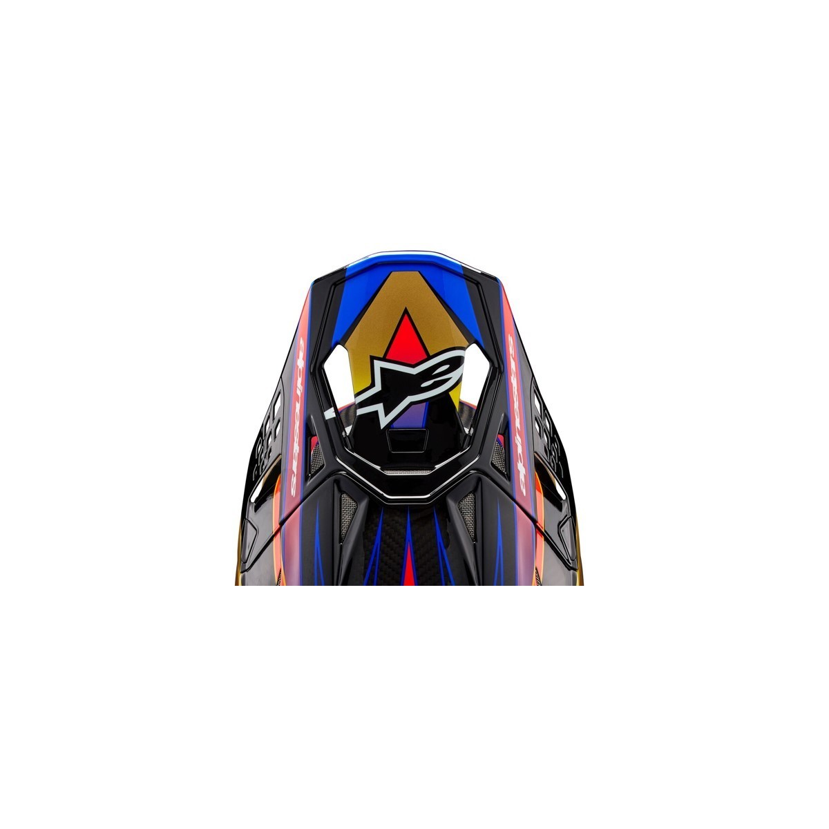 Visière Alpinestars S-M10 Era Or Jaune Rouge Brillant 