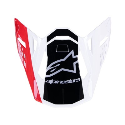 Visière Alpinestars S-M10 Unite Rouge Blanc Brillant 