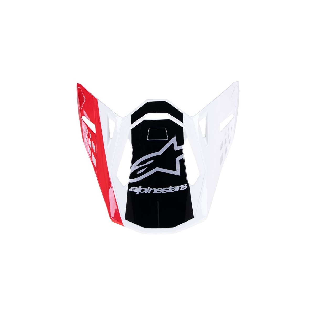 Visière Alpinestars S-M10 Unite Rouge Blanc Brillant 