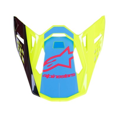 Visière Alpinestars S-M10 Unite Jaune Fluo Noir Rose Diva Brillant 