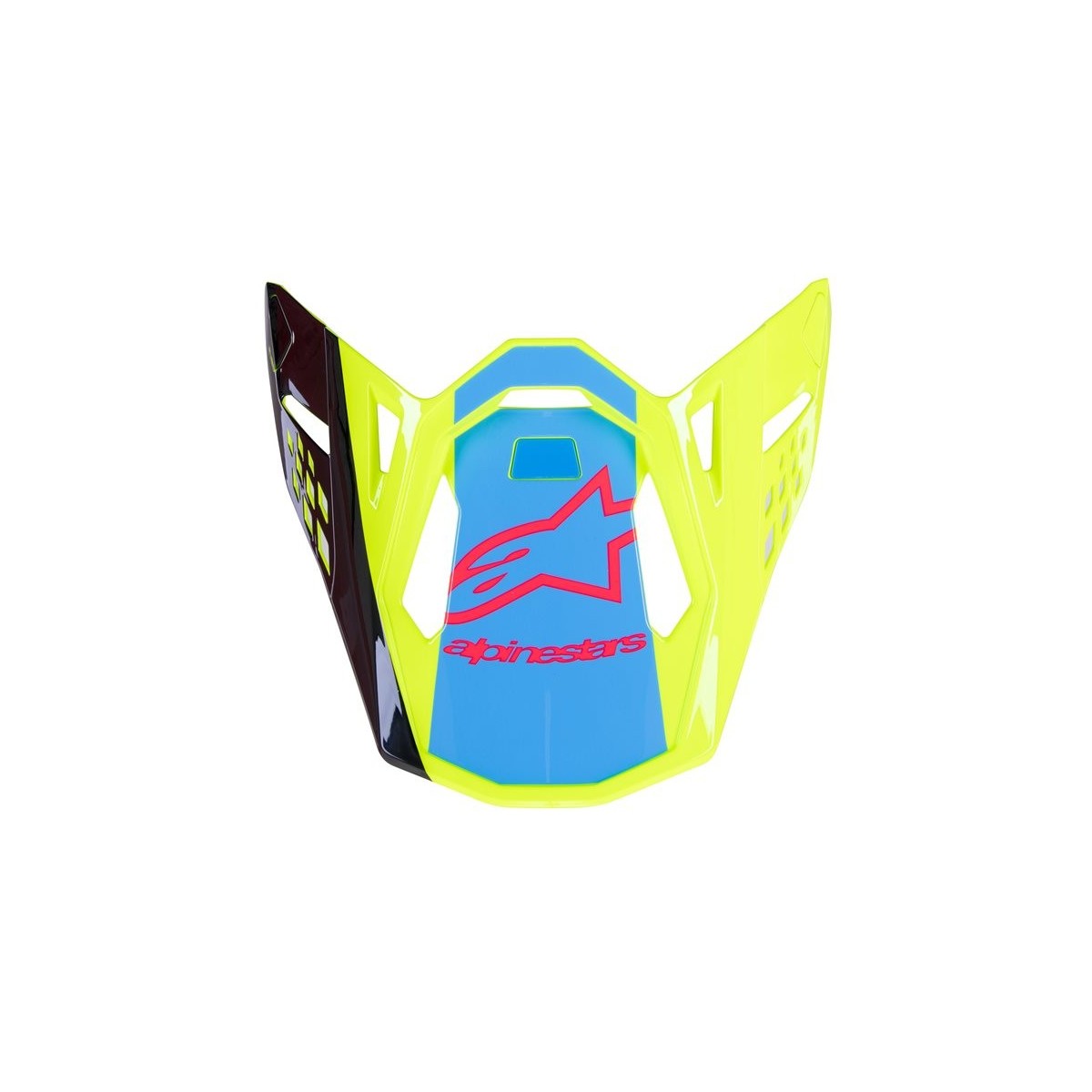 Visière Alpinestars S-M10 Unite Jaune Fluo Noir Rose Diva Brillant 