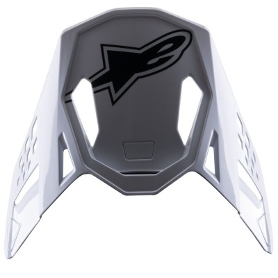 Visiere Alpinestars S-M8 Factory Noir Blanc Rouge Brillant 