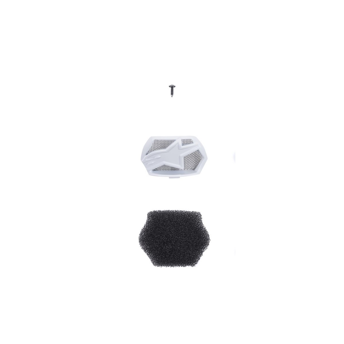 Mentonnière Casque Alpinestars Supertech SM8 / SM 10 Blanche 