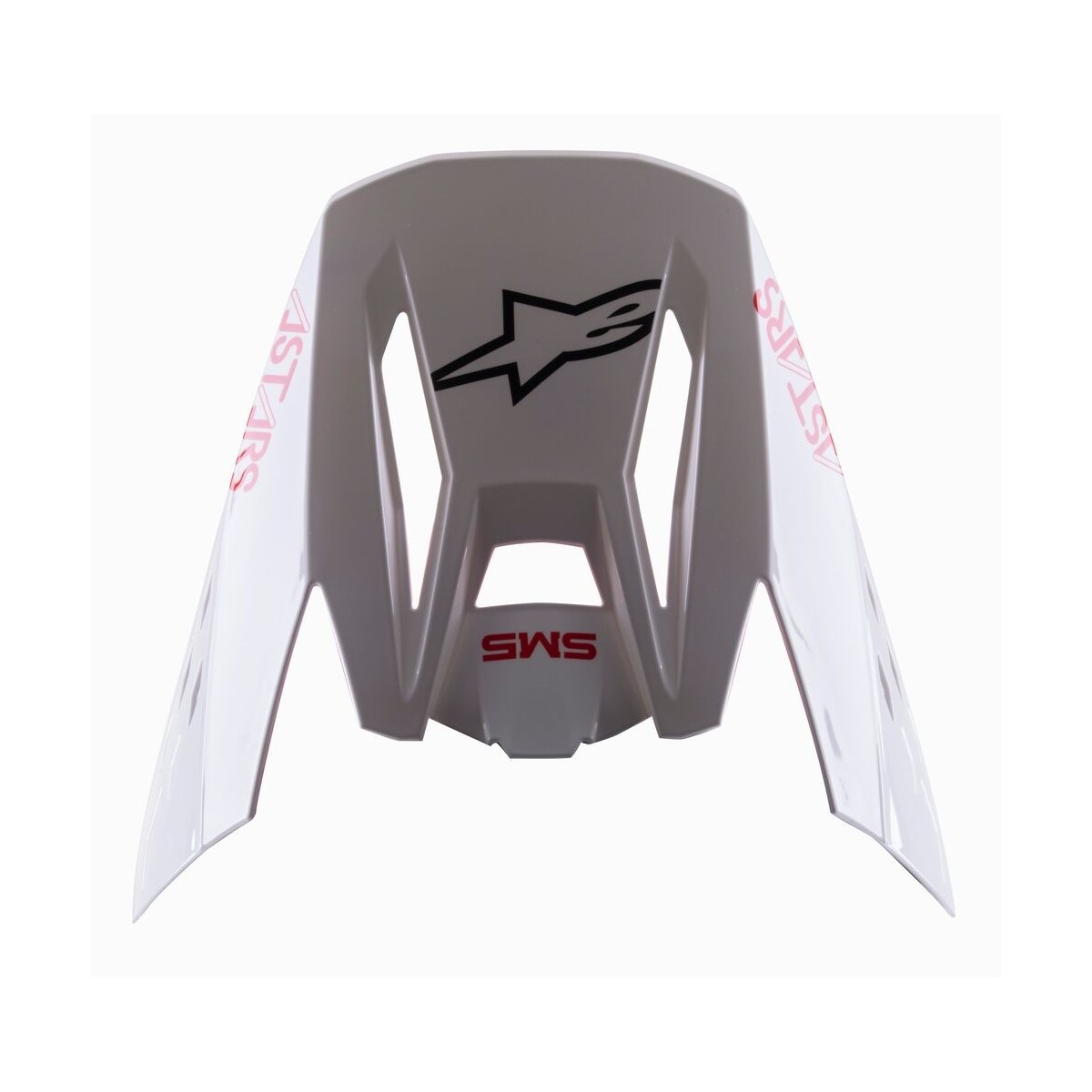 Visière Alpinestars S-M5 Bond Blanc Rouge Brillant 