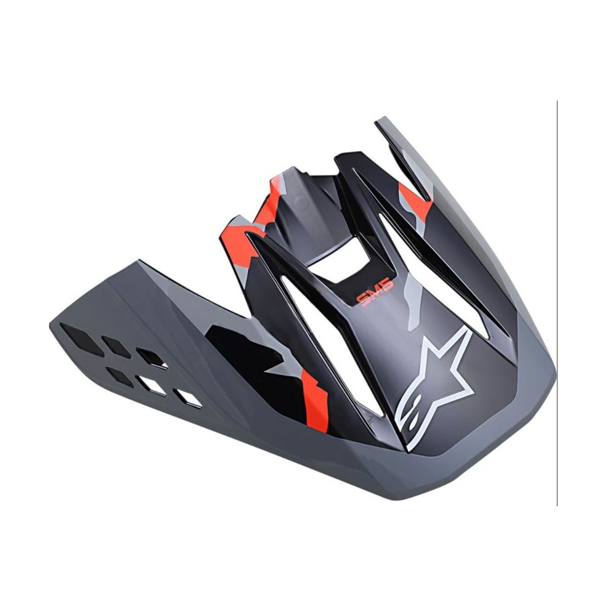 Visiere Alpinestars S-M5 Rover Anthracite Rouge Fluo Gris Camo 