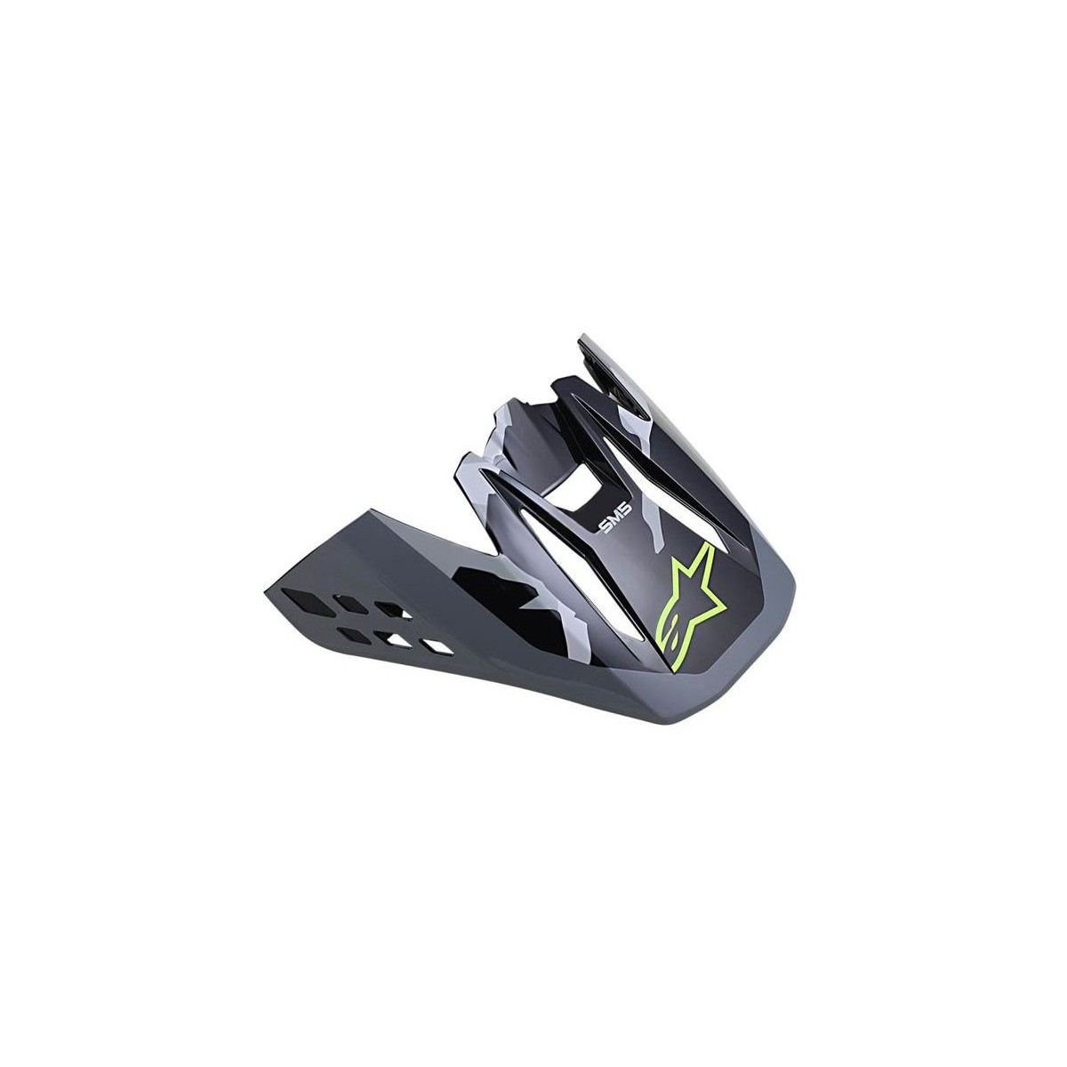 Visiere Alpinestars S-M5 Rover Anthracite Jaune Fluo Gris Camo 