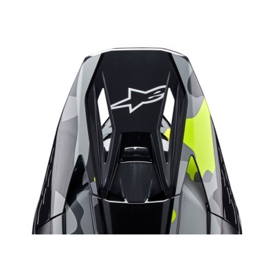 Visière Alpinestars S-M5 Rover 2 Gris Foncé Jaune Fluo Brillant 