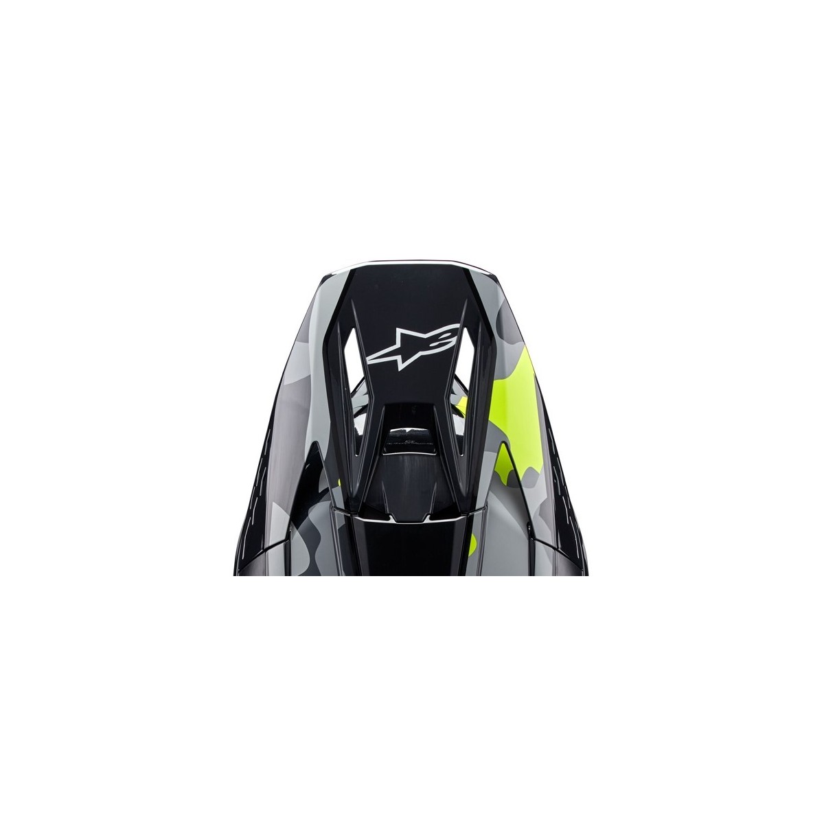 Visière Alpinestars S-M5 Rover 2 Gris Foncé Jaune Fluo Brillant 