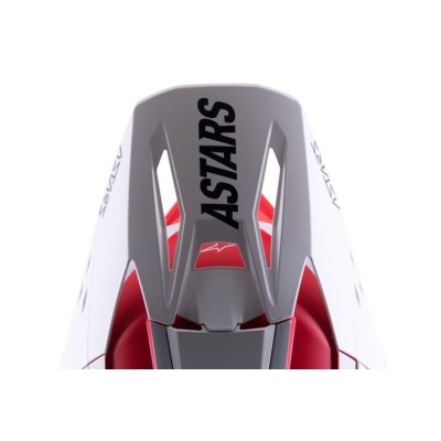 Visiere Alpinestars S-M5 Rayon Rouge brillant Blanc Matt 