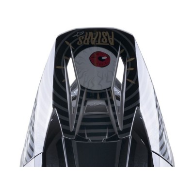 Visiere Alpinestars S-M5 Solar Flare Noir Gris Or Brillant 