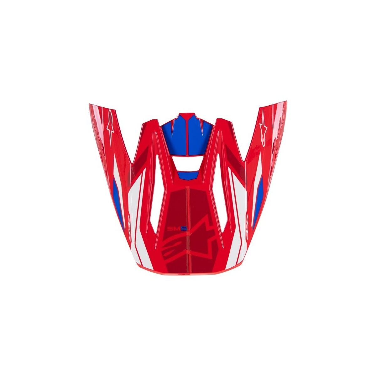 Visière Alpinestars S-M5 Action 2 Rouge Vif Bleu Brillant 