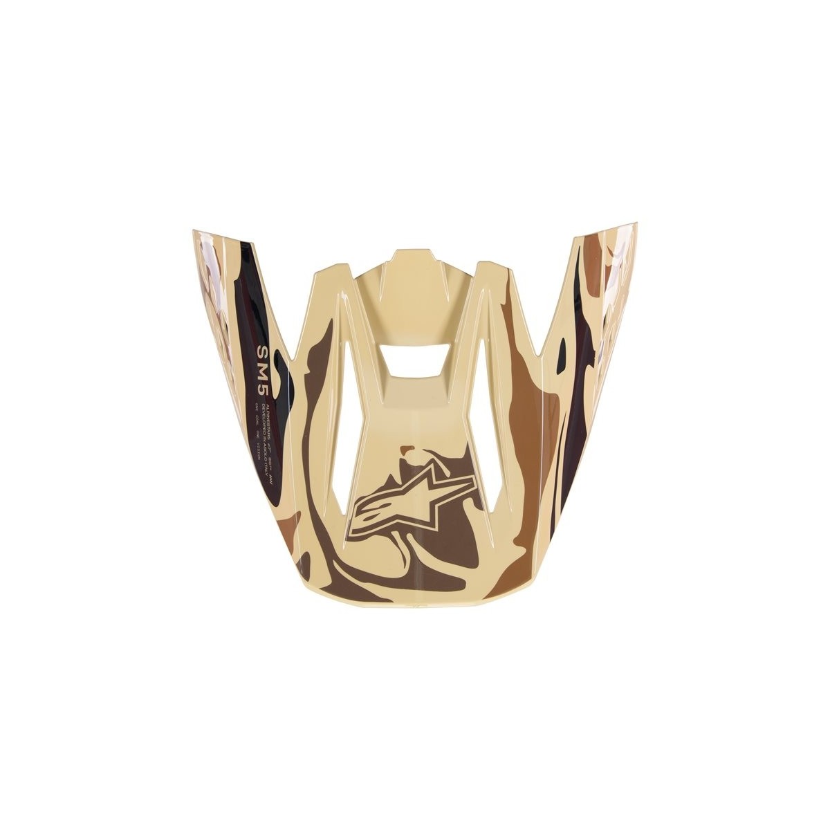 Visière Alpinestars S-M5 Mineral Marron Foncé Kangourou Matt 