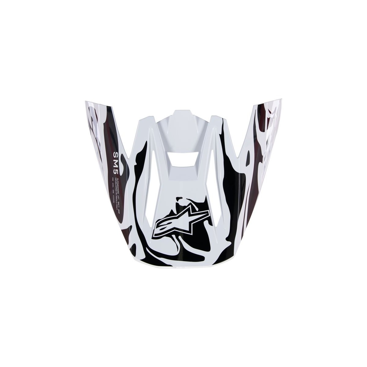 Visière Alpinestars S-M5 Mineral Gris Clair Gris Foncé Brillant 