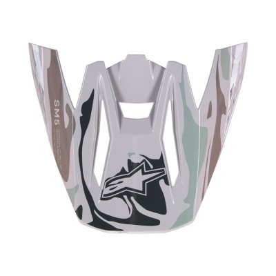 Visière Alpinestars S-M5 Mineral Gris Vert Celeste Brillant 