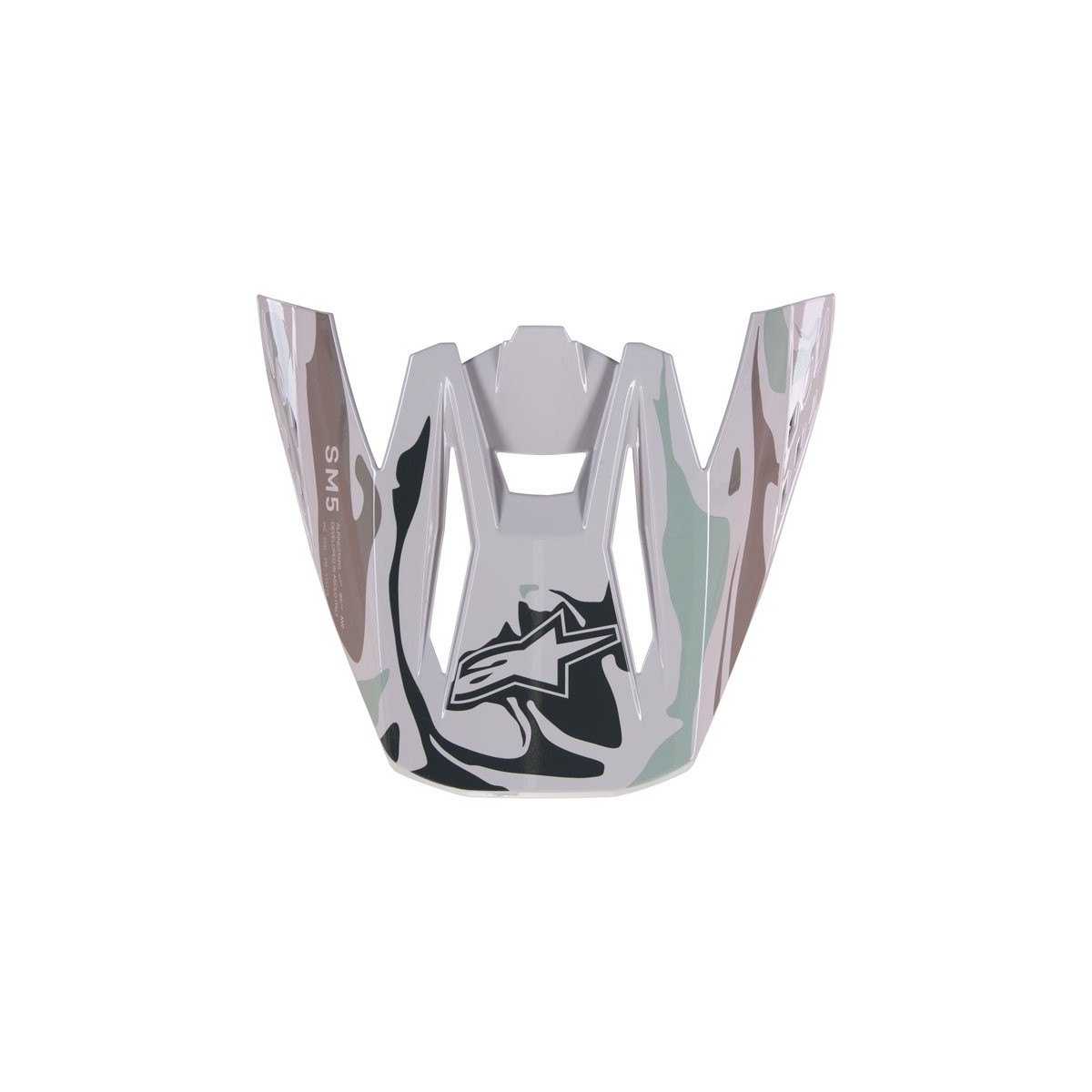 Visière Alpinestars S-M5 Mineral Gris Vert Celeste Brillant 