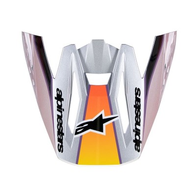 Visière Alpinestars S-M5 Sail Violet Noir Argent Brillant 
