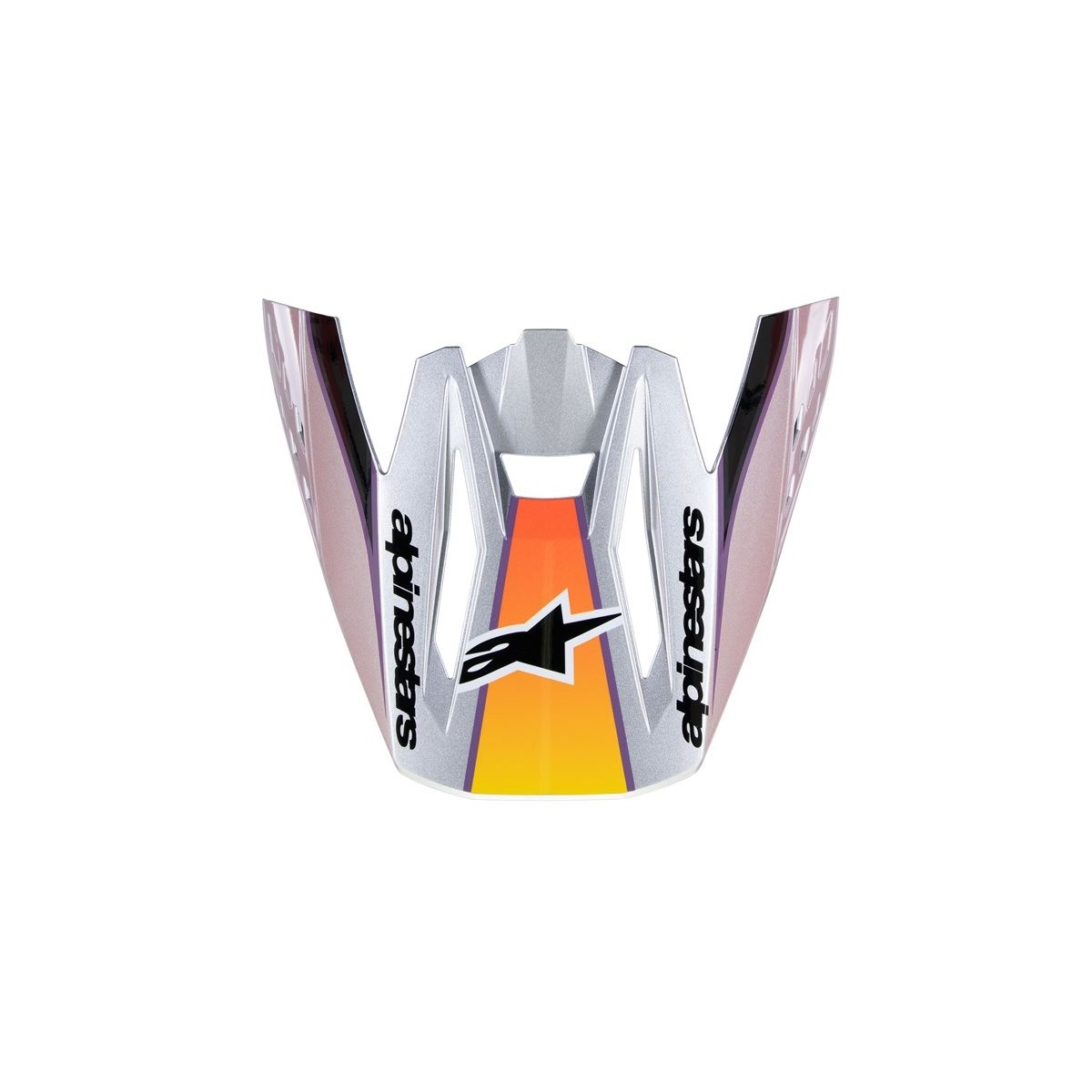 Visière Alpinestars S-M5 Sail Violet Noir Argent Brillant 