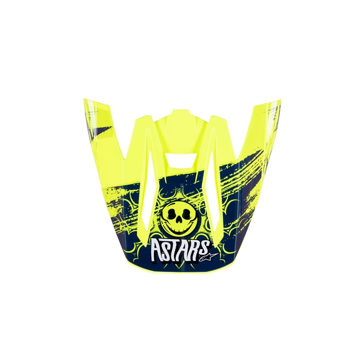 Visière Alpinestars S-M5 Rash Bleu Nuit Jaune Fluo Brillant 
