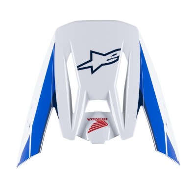 Visière Alpinestars S-M5 Honda Blanc Bleu Rouge Brillant 