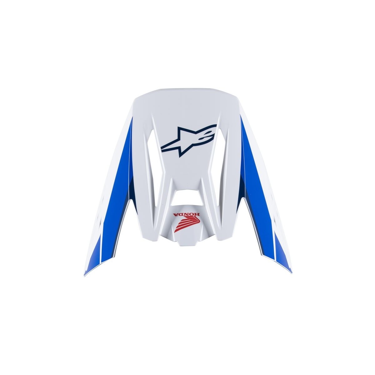 Visière Alpinestars S-M5 Honda Blanc Bleu Rouge Brillant 