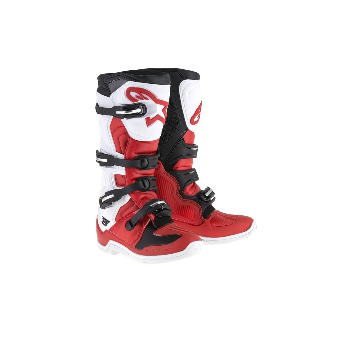 Bottes Alpinestars Tech 5 Rouge Blanc Noir 