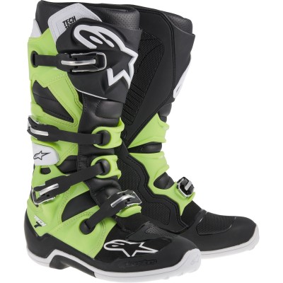 Bottes Alpinestars Tech 7 Noir / Vert 