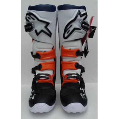 Bottes Alpinestars Tech 7 Noir Orange Blanc Bleu 
