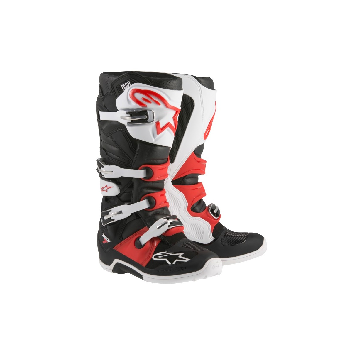 Bottes Alpinestars Tech 7 Noir/Blanc/rouge 
