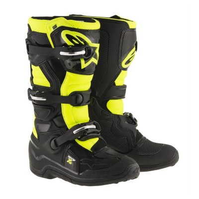 Bottes Enfant Alpinestars Tech 7S Noir Jaune Fluo 