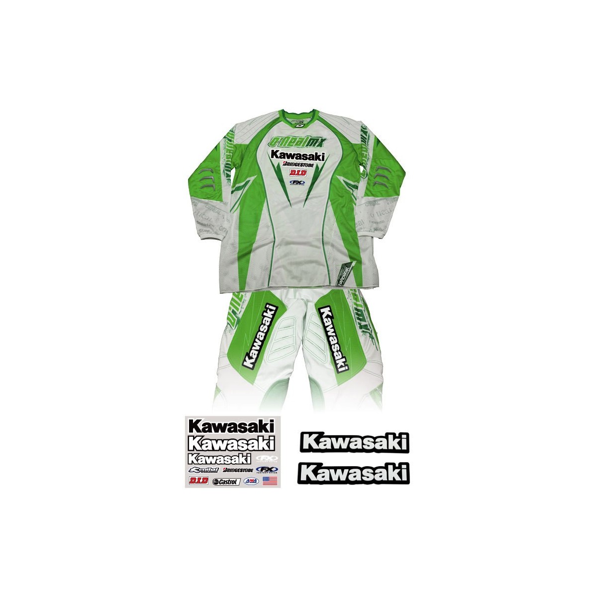 Kit patches et logos FX Kawasaki 