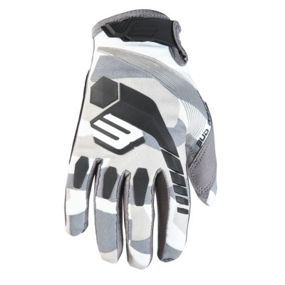 Gants BUD MX "2501" White /Grey Camo 