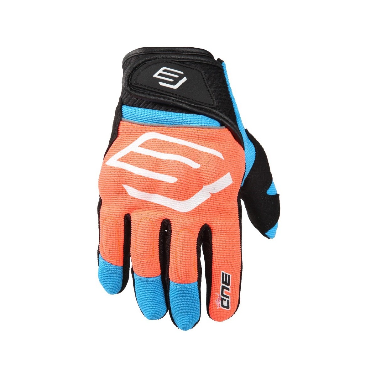 Gants BUD SM Supermoto/Street Orange/Bleu homologué CE Moto 