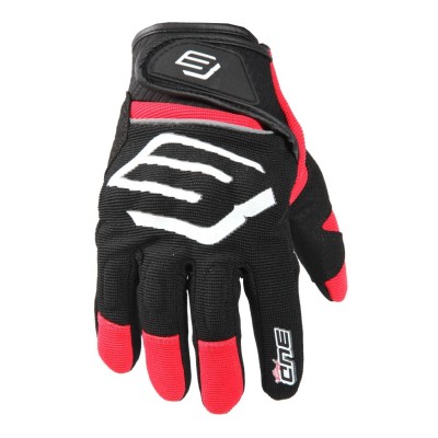 Gants BUD SM Supermoto/Street Rouge/noir homologué CE Moto 