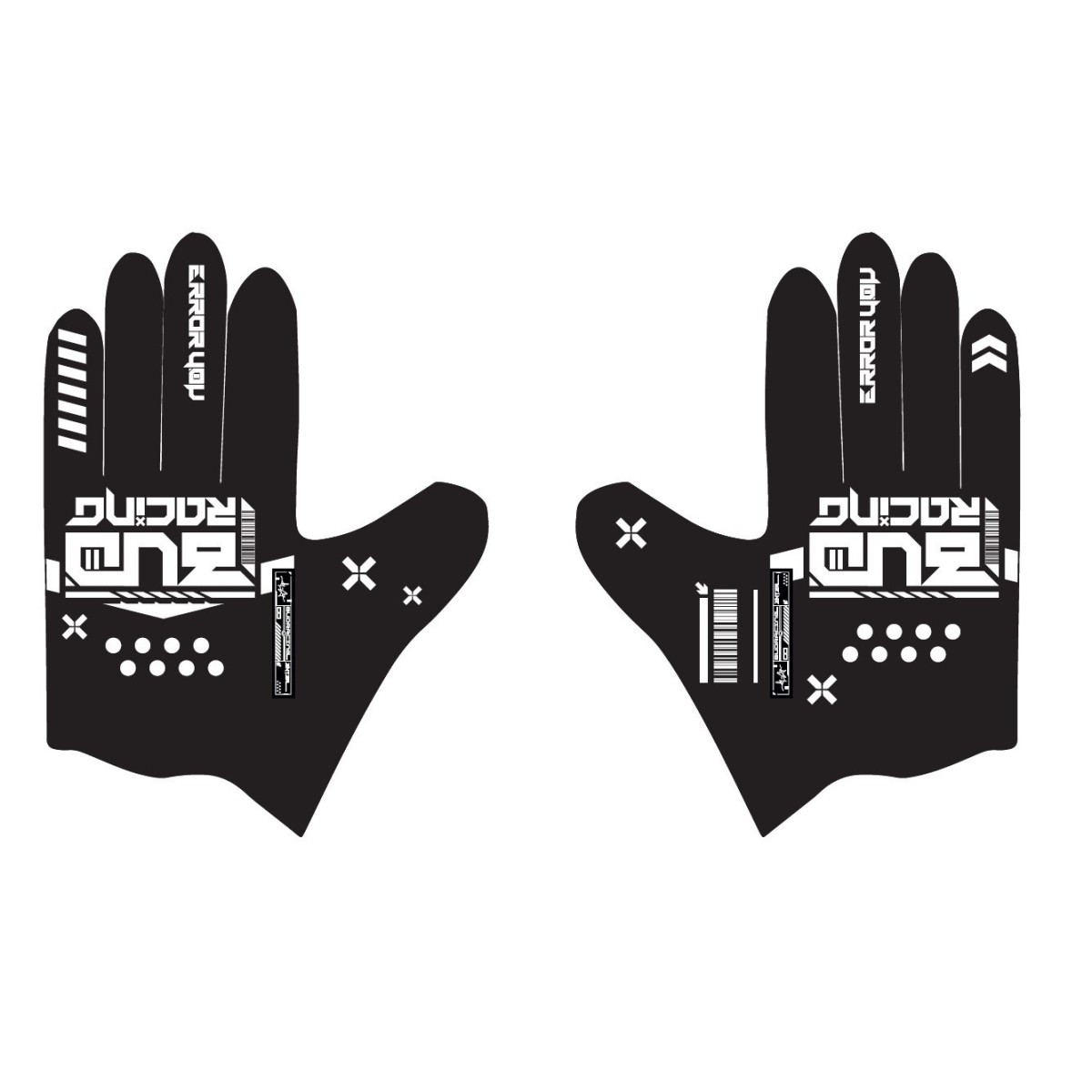 Gants BUD SX Lite Error Noir 