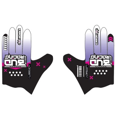Gants BUD SX Lite Error Lavande Rose Noir 